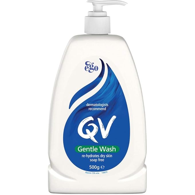 QV Qv Gentle Wash 500g -Recommended for Cleansing Drier Skin As It Contains A High Concentration of Moisturiser